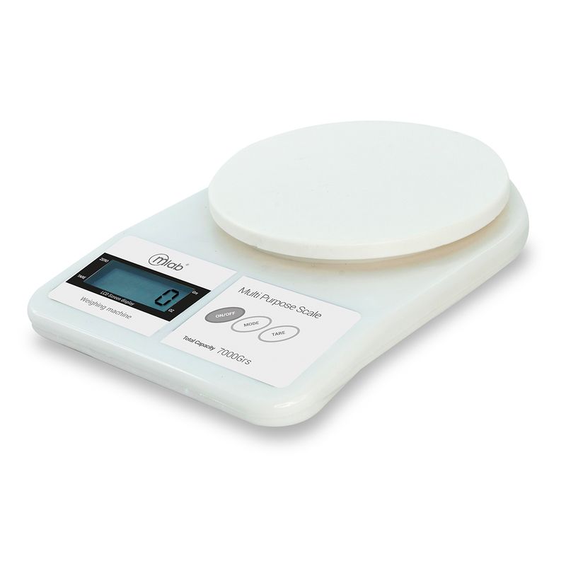 MICROLAB - Balanza Digital Microlab Pesa Cocina 7kg Blanco
