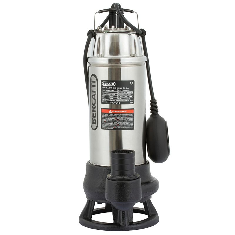 BERCATTI - Electrobomba sumergible 1,5 HP trituradora