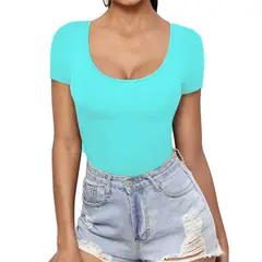 EVERSO - Camiseta Manga Corta Fibra Bambu Mujer