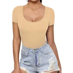 EVERSO - Camiseta Manga Corta Fibra Bambu Mujer