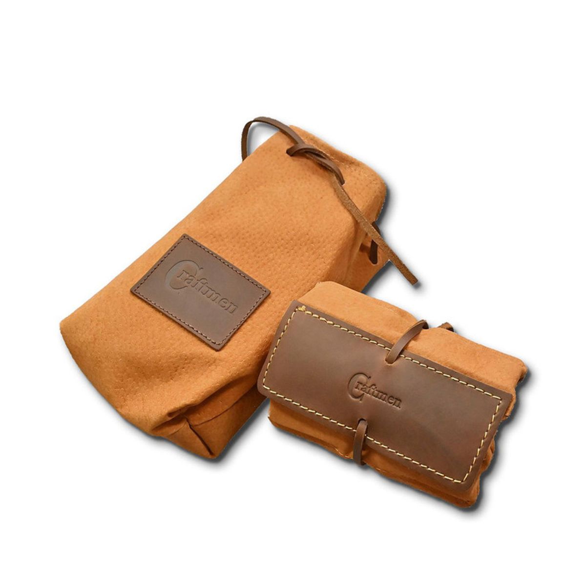 CRAFTMEN - Juego domino con funda de cuero Craftmen