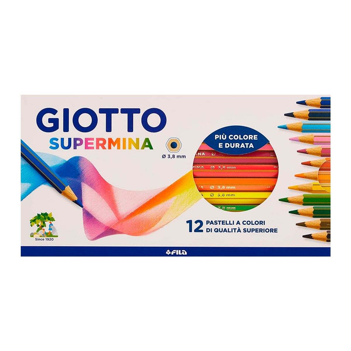 GIOTTO - Lápices Giotto Supermina 12 Colores