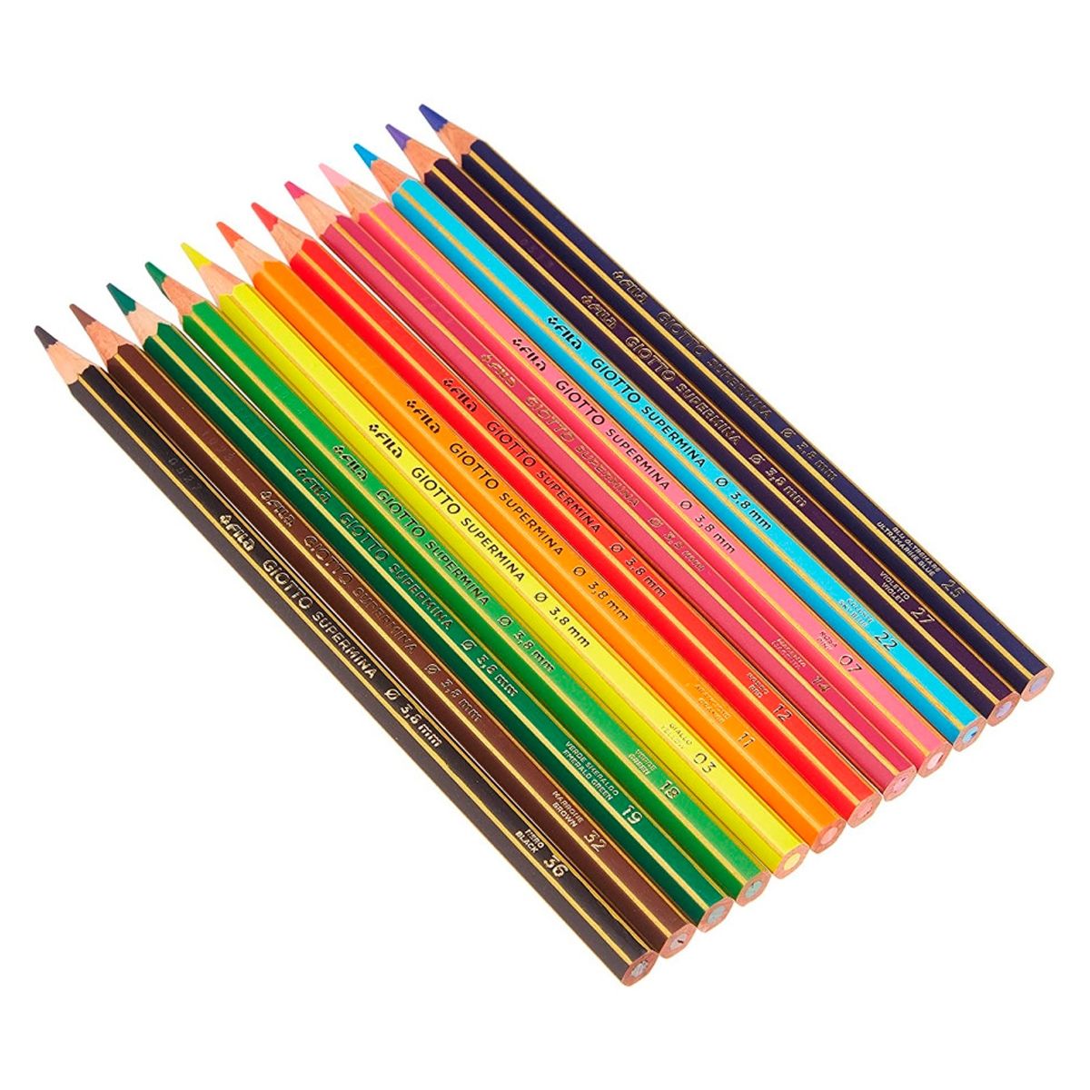 GIOTTO - Lápices Giotto Supermina 12 Colores