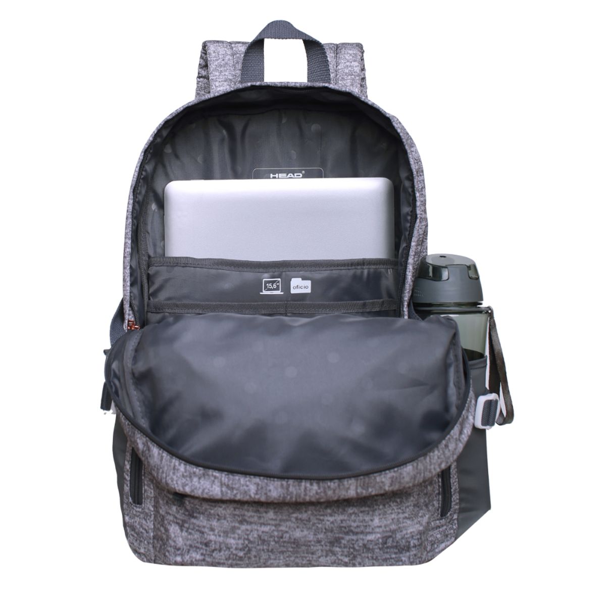HEAD - Mochila Venus Melange Gris Claro Head