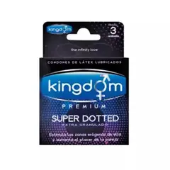 KINGDOM - Condones Premium Super Granulado 3 unid