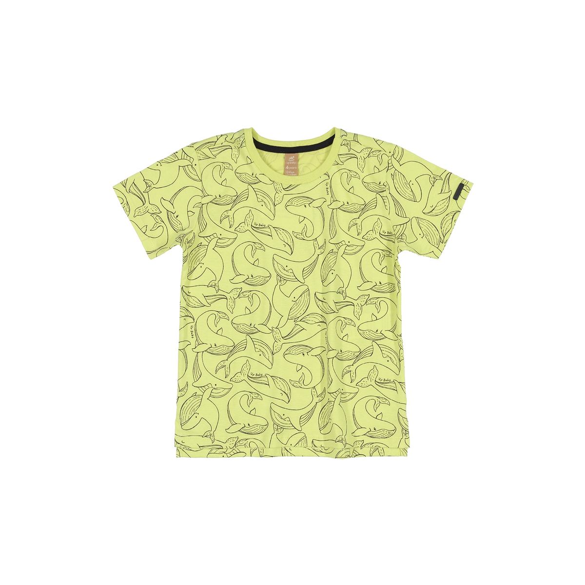 UP BABY - Polera Ballenas Verde Up Baby