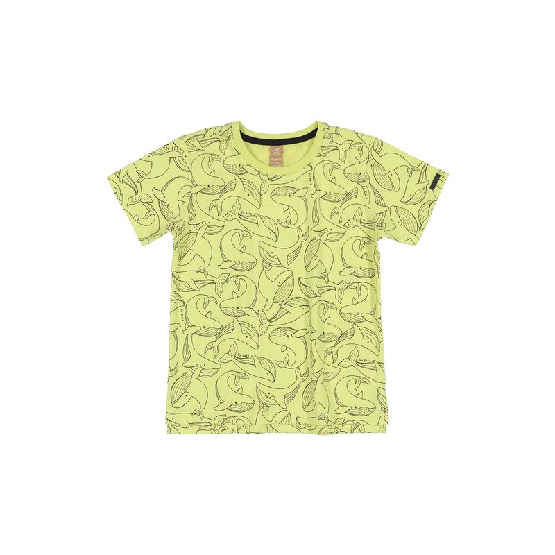UP BABY - Polera Ballenas Verde Up Baby