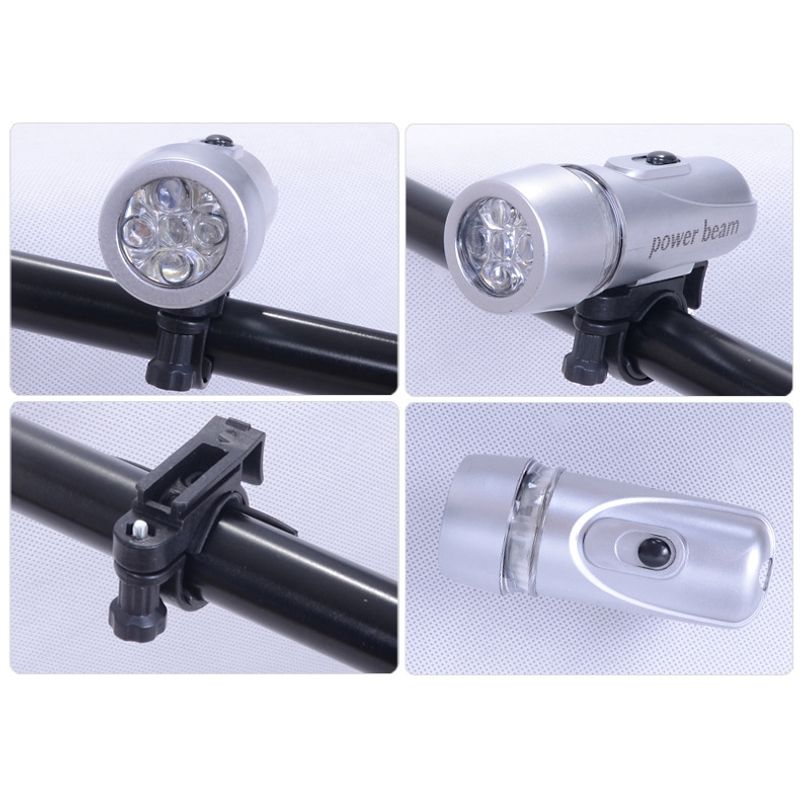 DEFENSOR FOREVER - Set de luz delantera y trasera para bicicletas gris