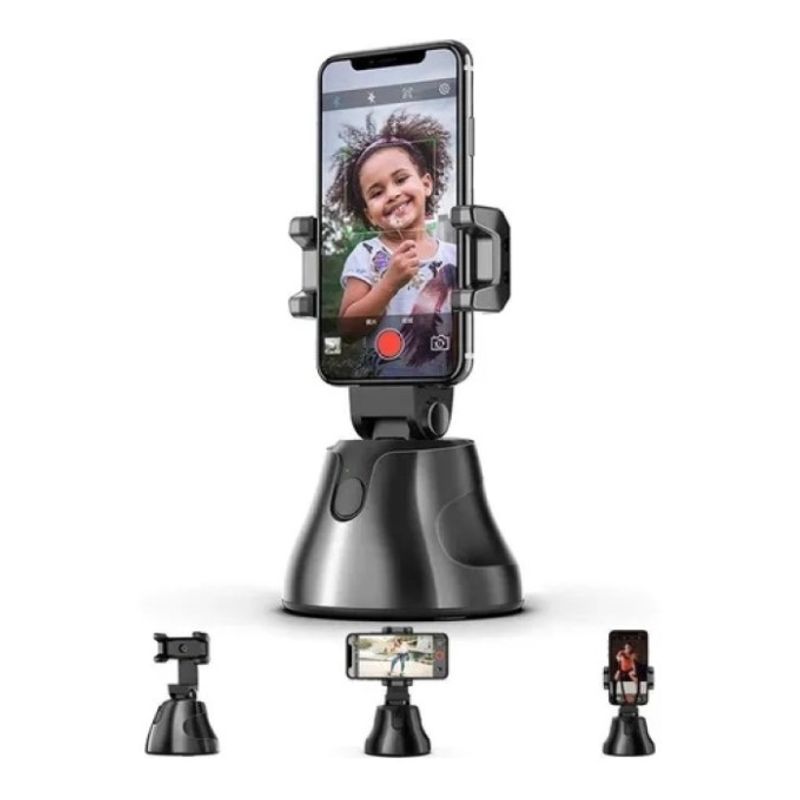 GENERICO - Gimbal Selfie Stick Seguimiento Cara 360° Fotografía / 240050 Negro