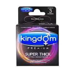 KINGDOM - Condones Premium Super Resistente 3 unid