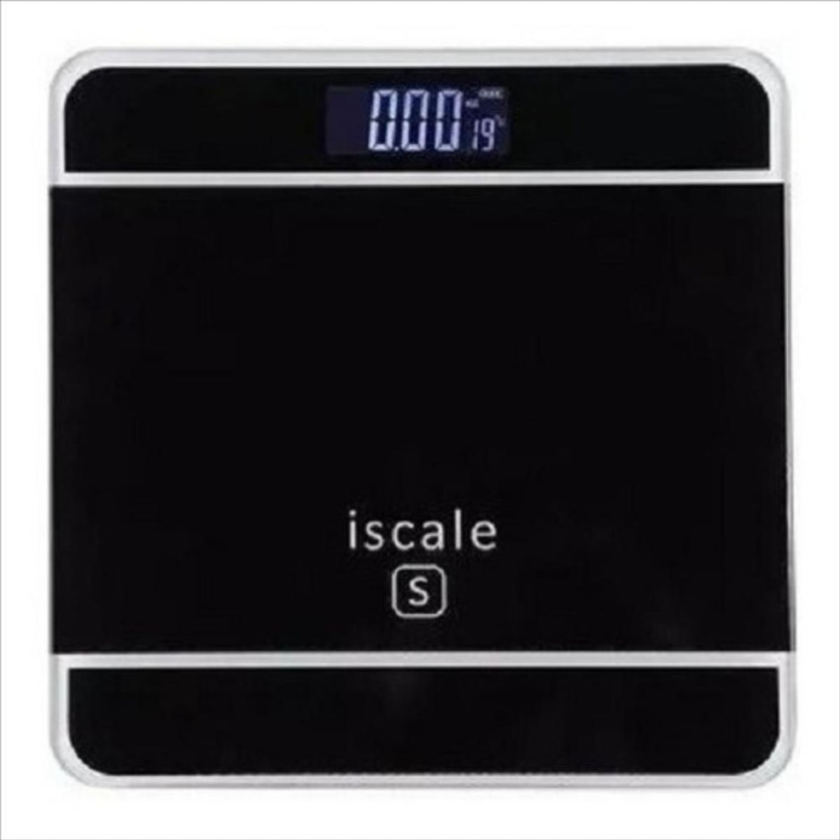 GENERICO - Balanza Pesa Digital Baño 180kg Vidrio Temperatura Iscale Negra
