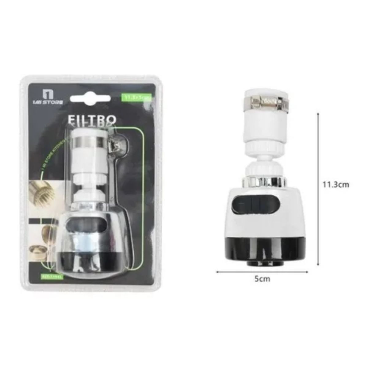 GENERICO - Filtro Llave Grifo Ahorro De Agua Giratorio 360