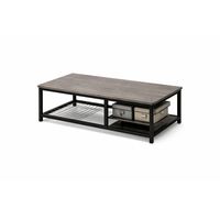 Mesa de Centro Living Metal y MDF 120x60 Moderna