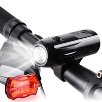 Set De Luz Delantera Y Trasera Para Bicicletas
