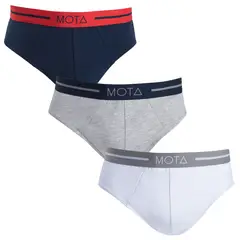 MOTA - Slip Algodón Pack x 3 MT4030