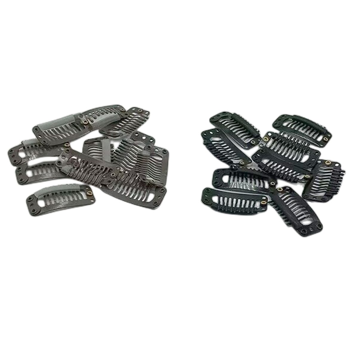GENERICO - 6 Micropinza Para Extensiones De Pelo Cafe