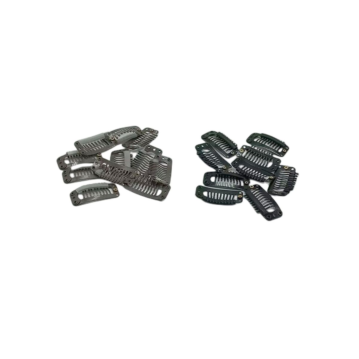 GENERICO - 6 Micropinza Para Extensiones De Pelo Cafe