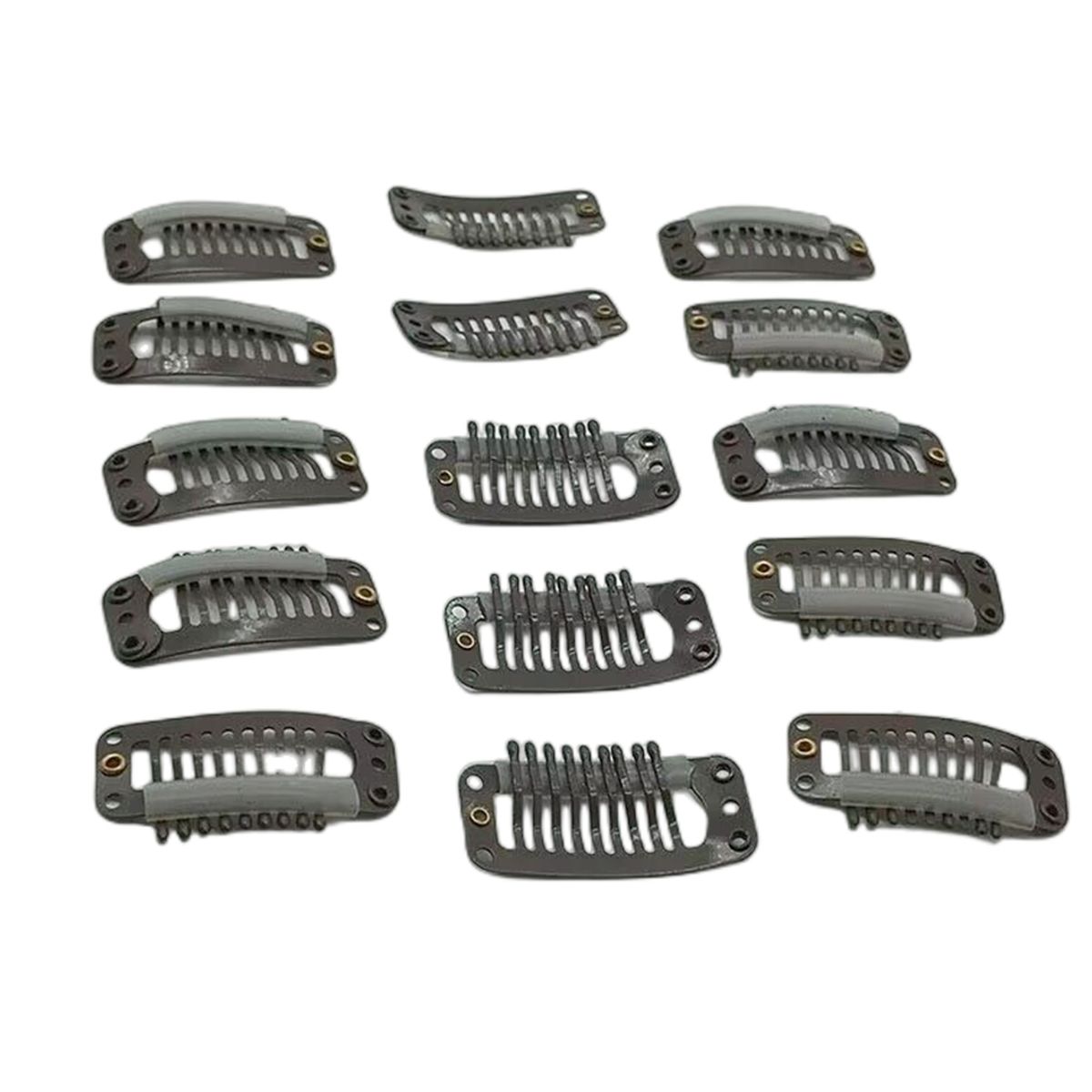 GENERICO - 6 Micropinza Para Extensiones De Pelo Cafe