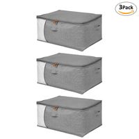 Pack 3 Bolso Organizador Almacenaje Jumbo 85 Lts. Bolsa Ropa Cama