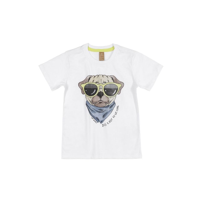 UP BABY - Polera Perro Taquilla Blanco Up Baby