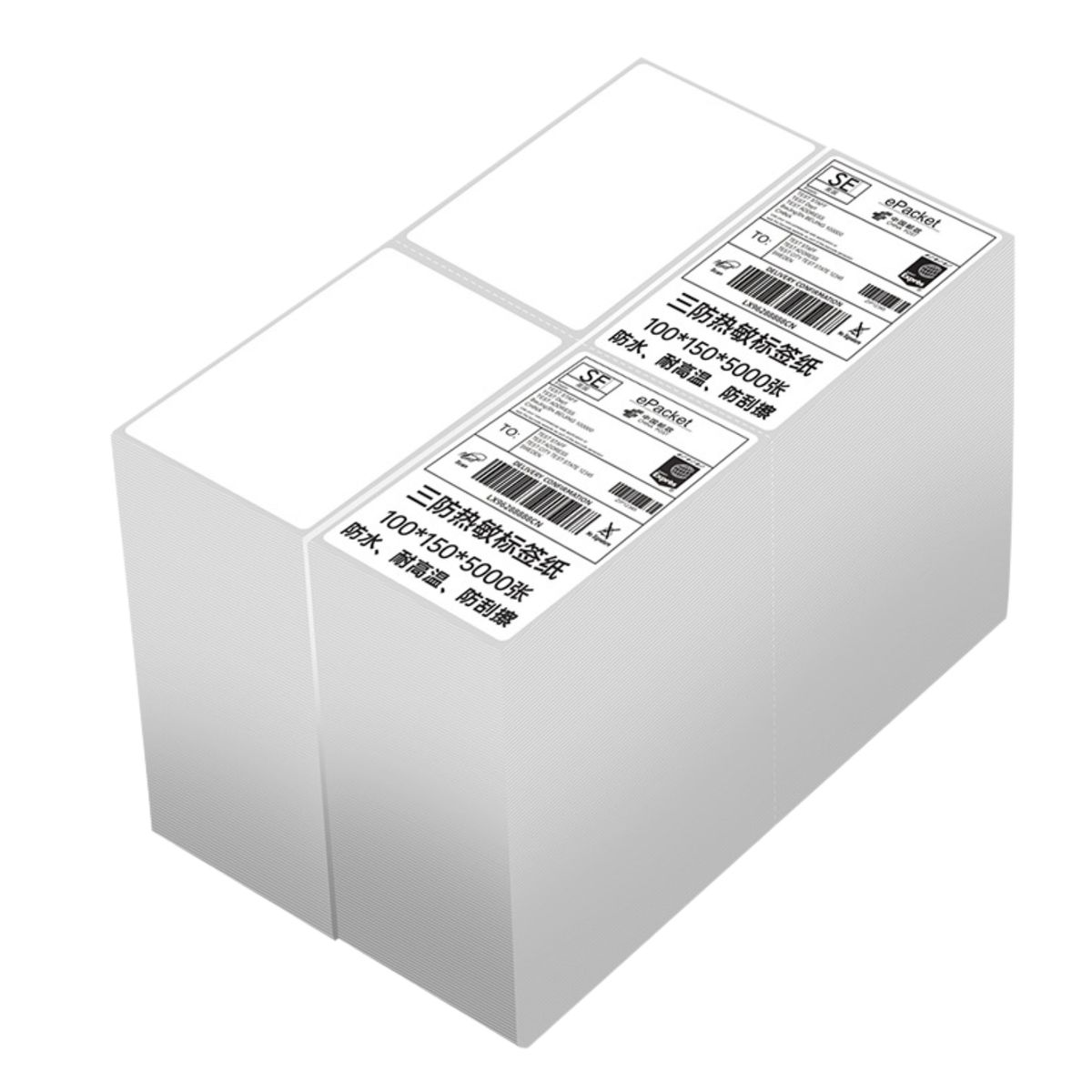 CRUSEC - Pack 10000 Etiquetas Térmicas 150x100 Autoadhesivas