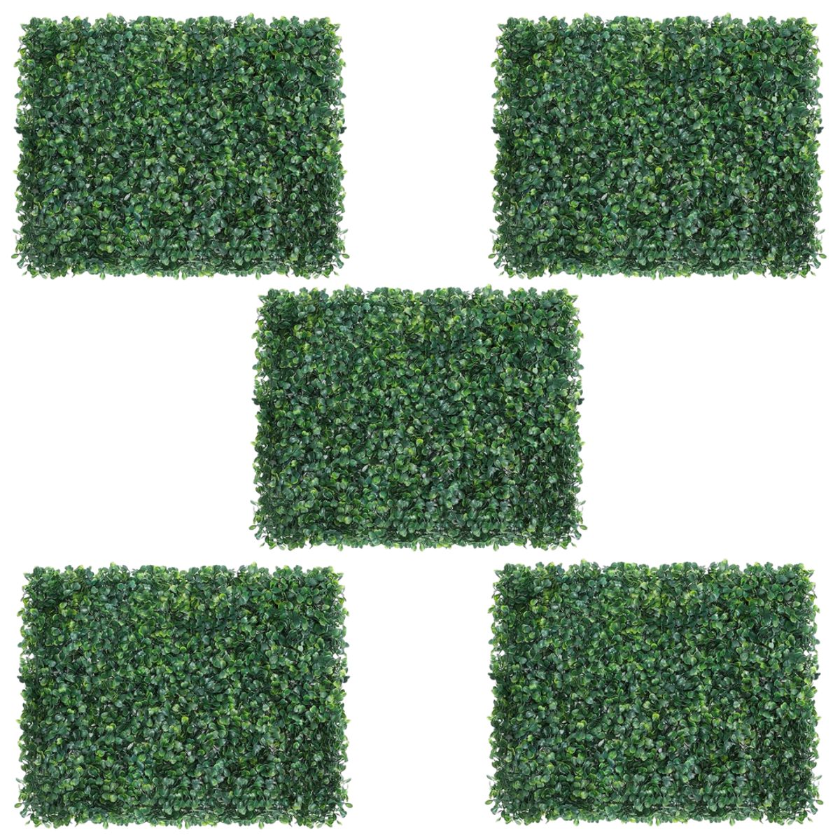 GENERICO - Pack 5 Unidades Palmeta Estilo Trébol Sintético 60x40 cm Pasto