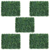 Pack 5 Unidades Palmeta Estilo Trébol Sintético 60x40 cm Pasto