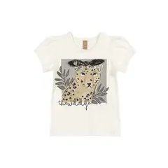 UP BABY - Polera Leopardo Blanco