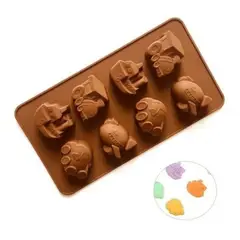 GENERICO - Molde Para Chocolates Molde Silicona Barco Carro Tren
