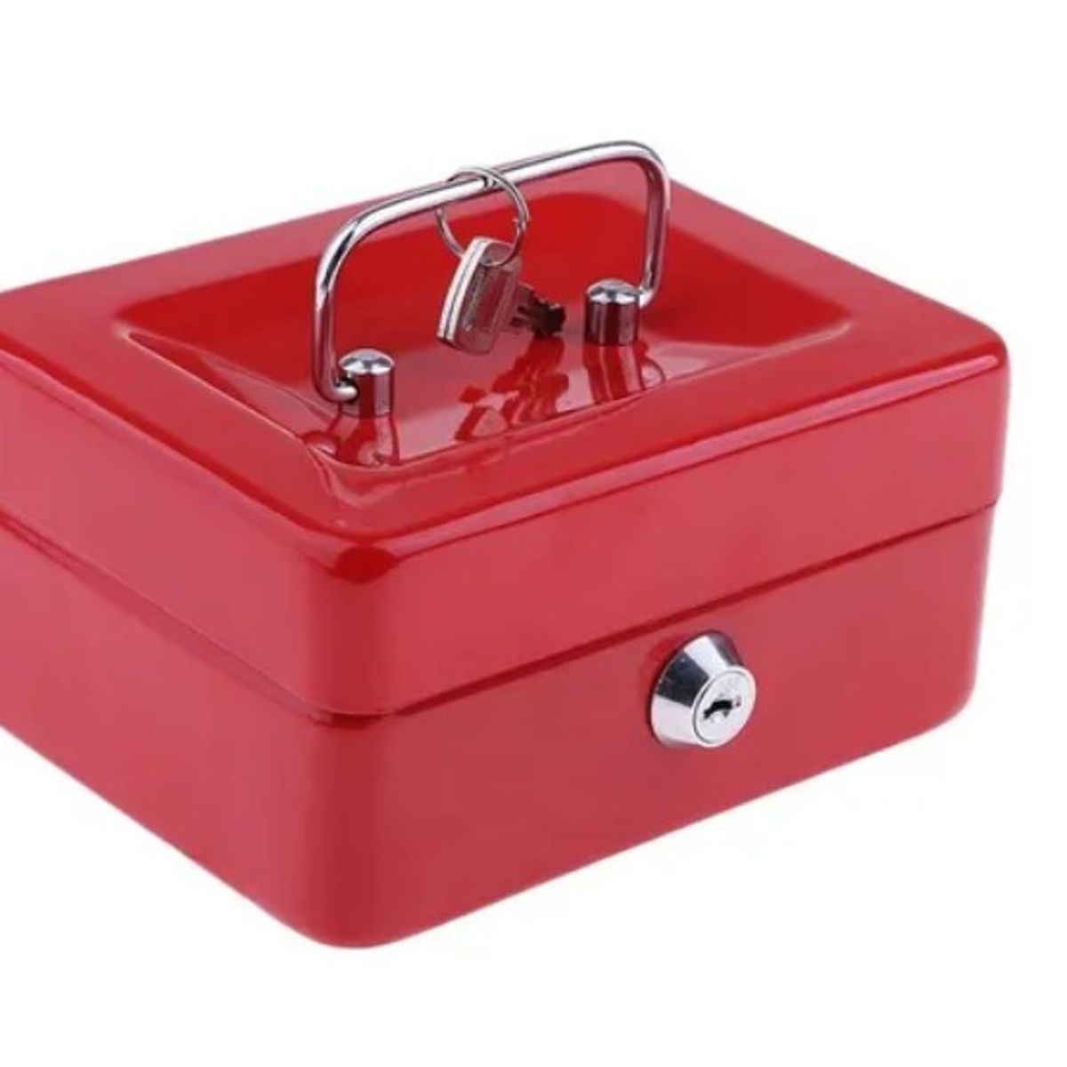 OFERTABKN - Caja Fuerte Metálica Para Dinero Seguridad 200mm Rojo