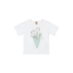 UP BABY - Polera Bouquet de Flores Blanco
