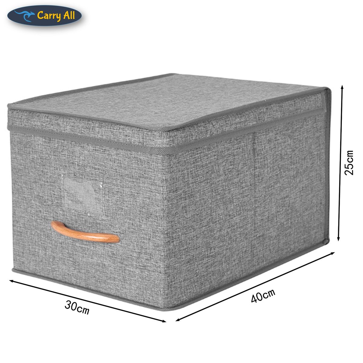 CARRY ALL - Caja Organizadora Plegable De Tela Closet Ropa Varios Accs Large