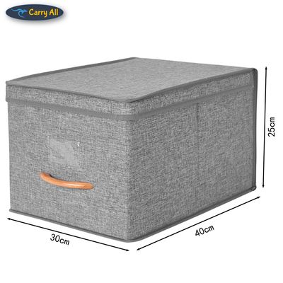 Imagen 2 del producto Caja Organizadora Plegable De Tela Closet Ropa Varios Accs Large