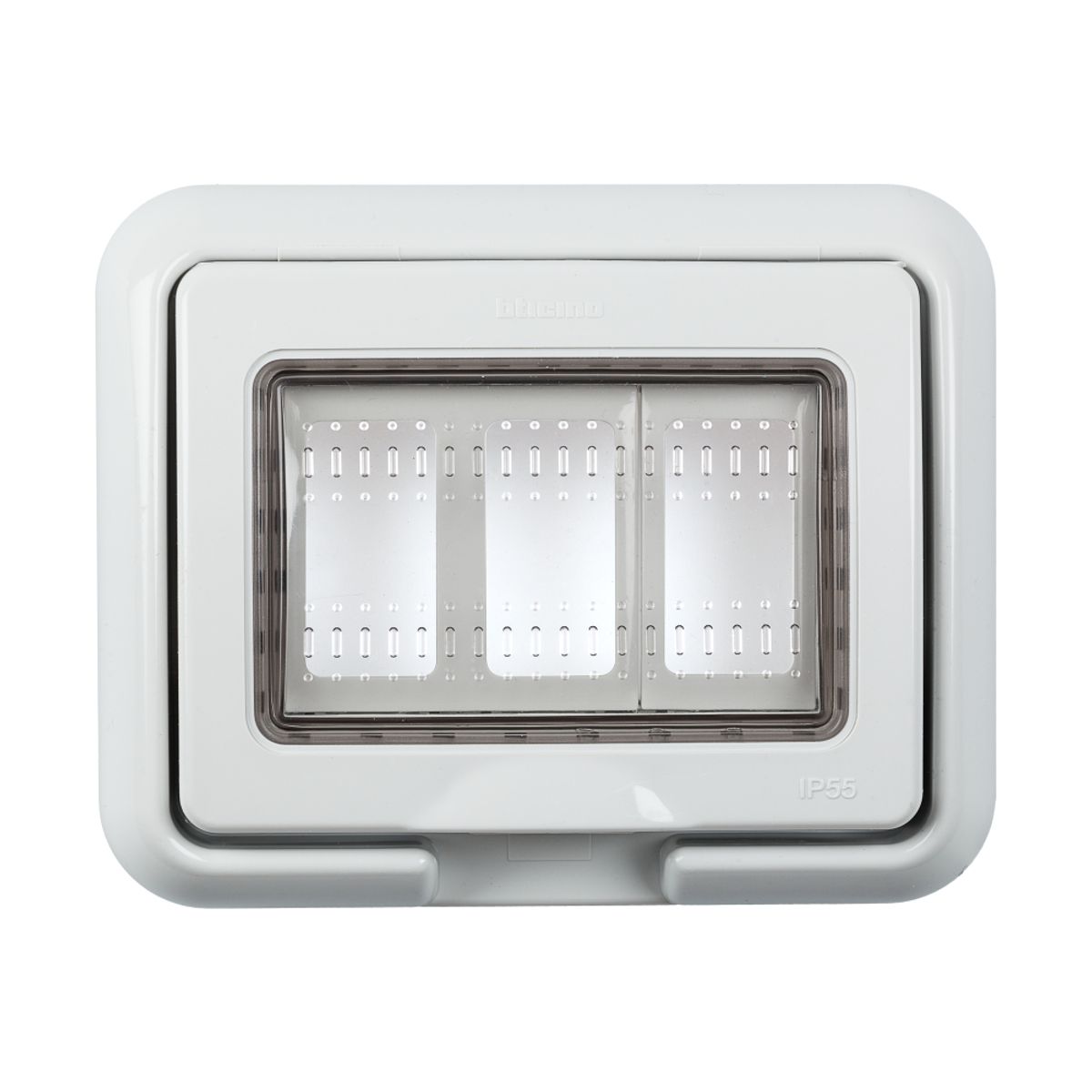 BTICINO - Placa 3 módulos Bticino Magic-Matix Ip55 S-adaptador