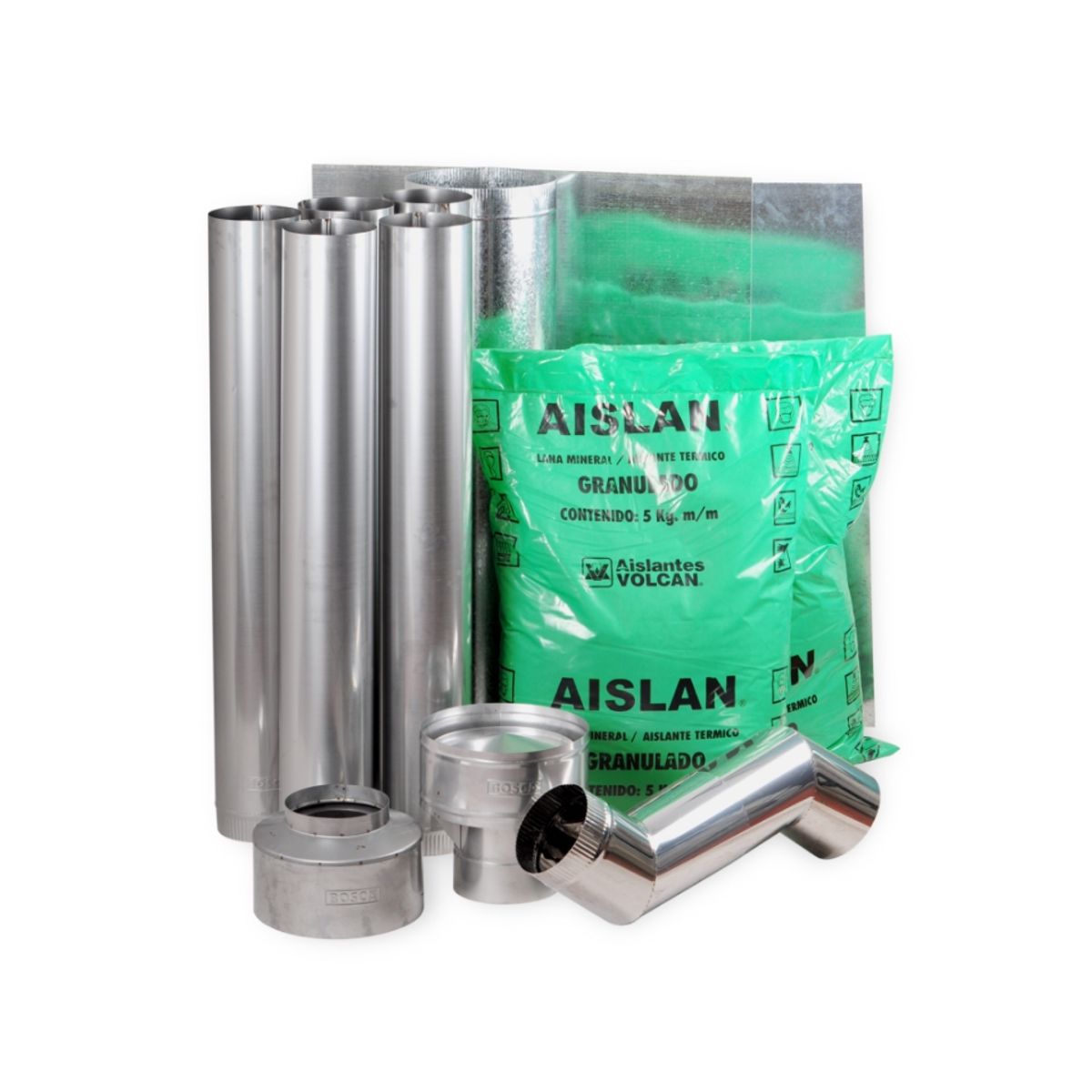 BOSCA - Kit instalación chimenea leña