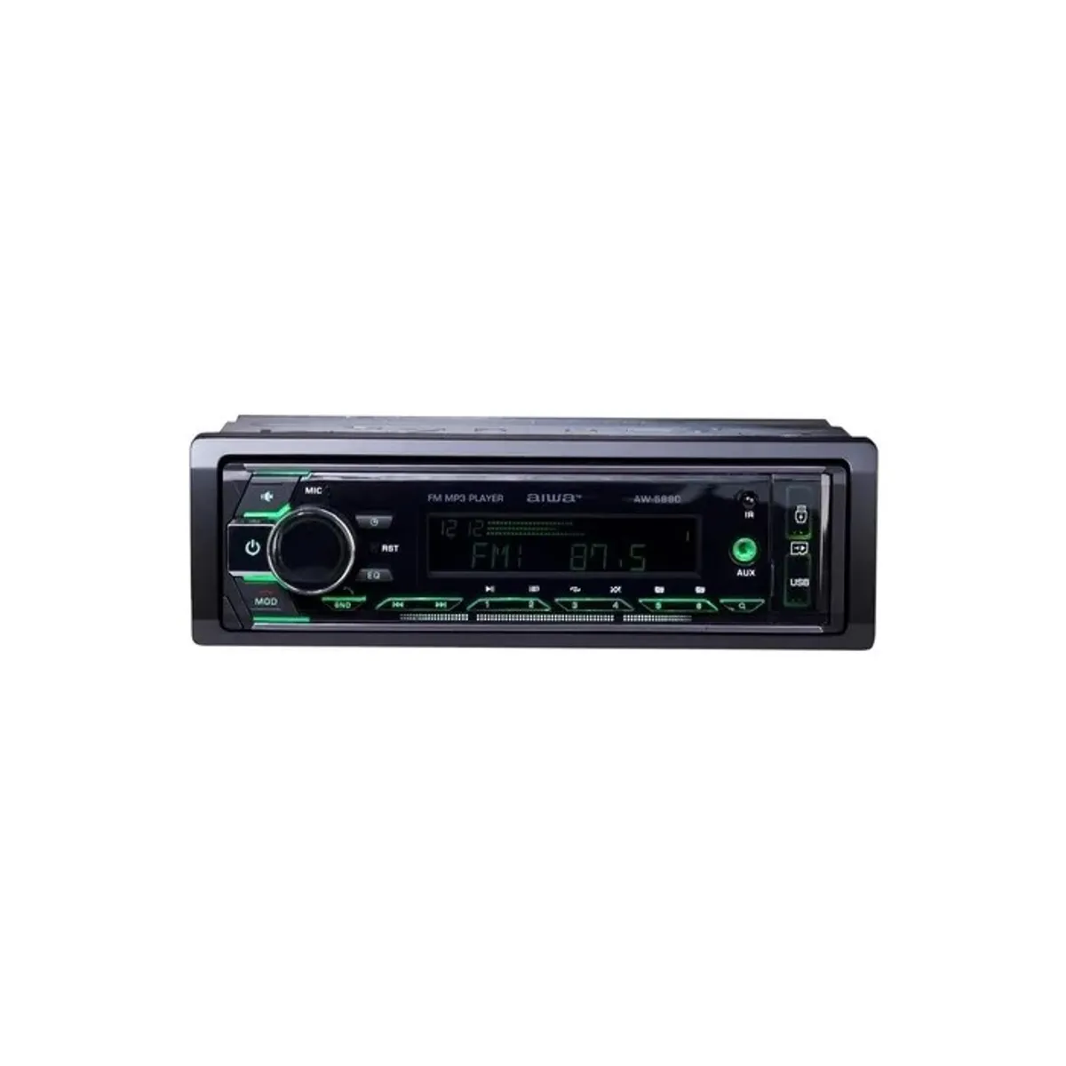 AIWA - Radio Auto 1 Din Bluetooth Usb X2 Radio Fm Aiwa Aw-5880t