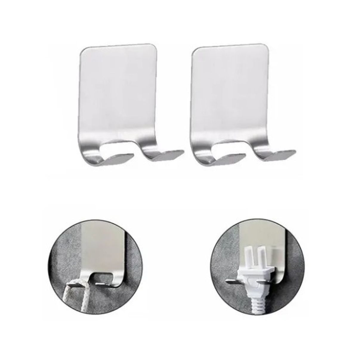 OFERTABKN - Pack 2 Soportes Multifunción De Pared De Acero Inoxidable.