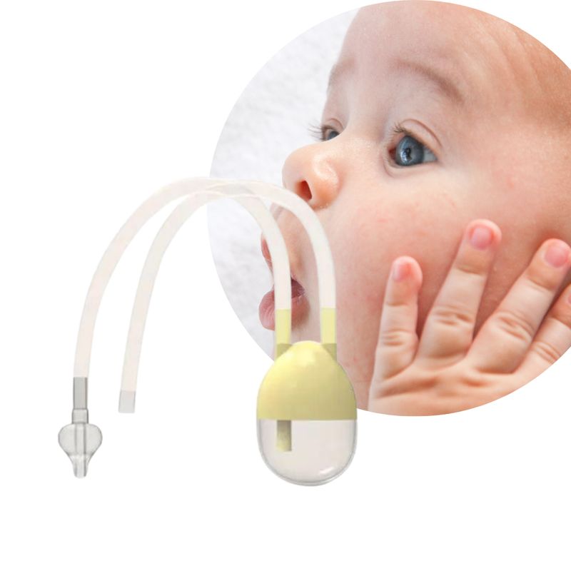 GENERICO - Aspirador Nasal Para Bebes Saca Mocos Con Deposito
