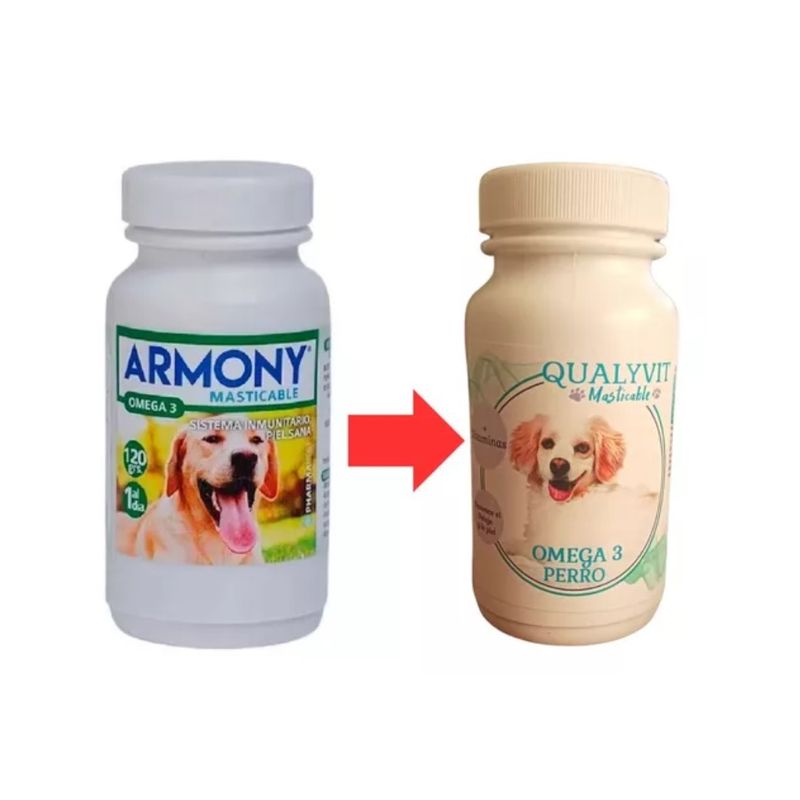 HARMONY - Suplemento Masticable Para Perros Armony Omega 3 120 g ARMONY