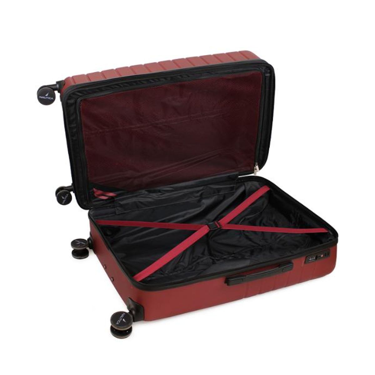 NAUTICA - Maleta Argo Mediana 20 Kg burdeo NAUTICA
