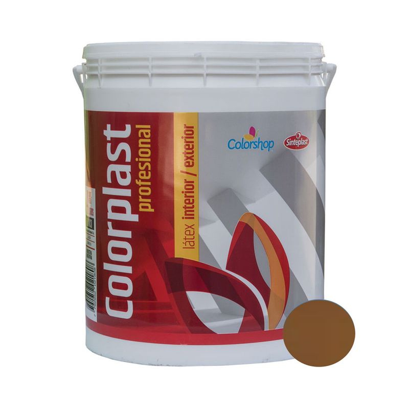 SINTEPLAST - Latex Interior - Exterior color Café 4 LT