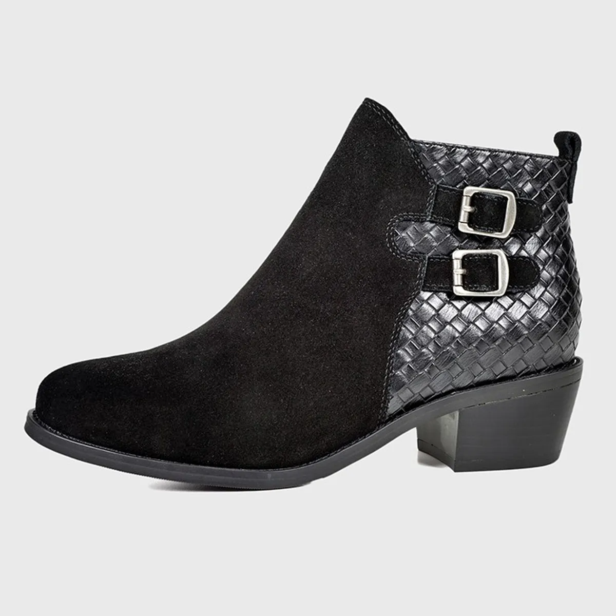 DEGAS - Botín Cuero Antioca Negro DEGAS