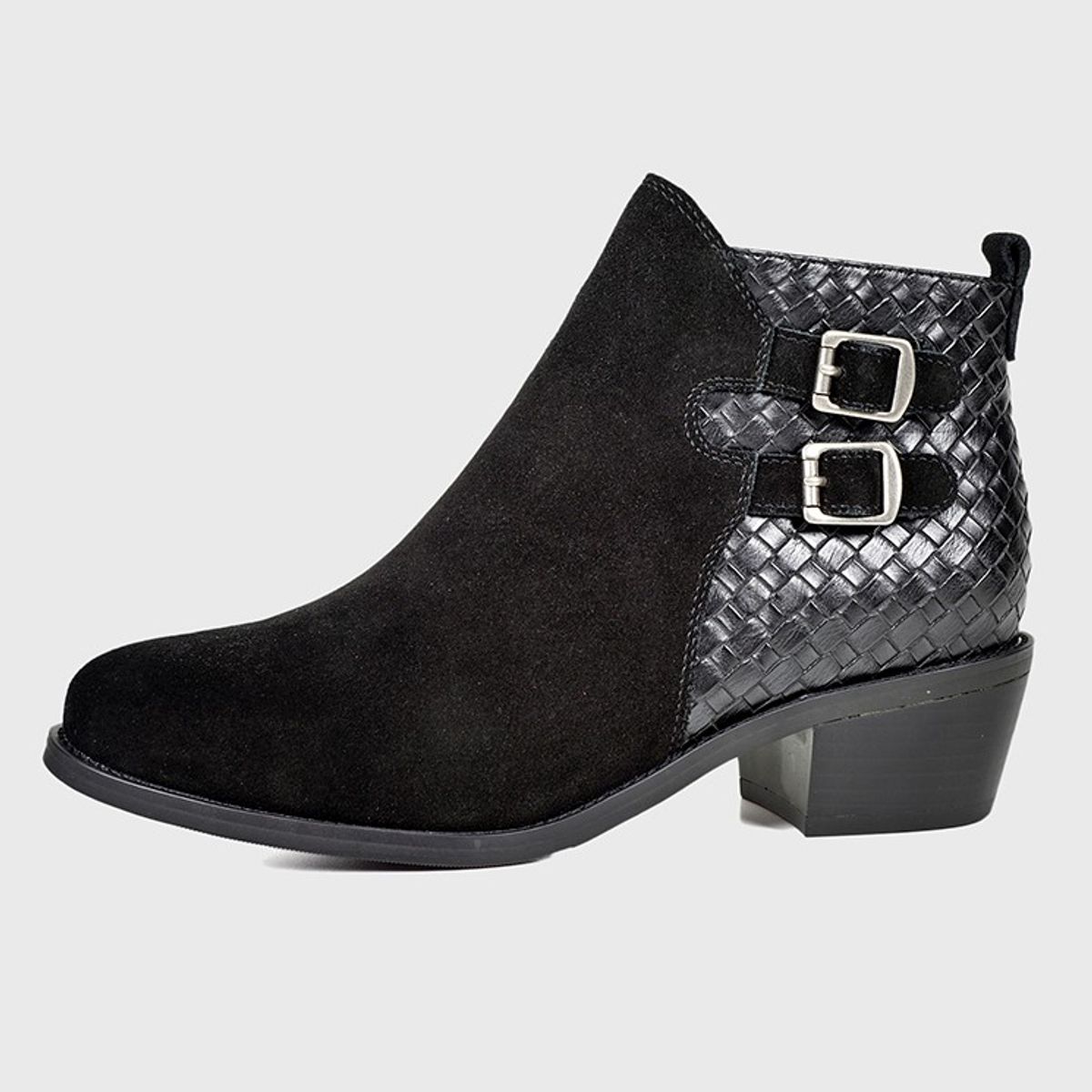 DEGAS - Botín Cuero Antioca Negro DEGAS