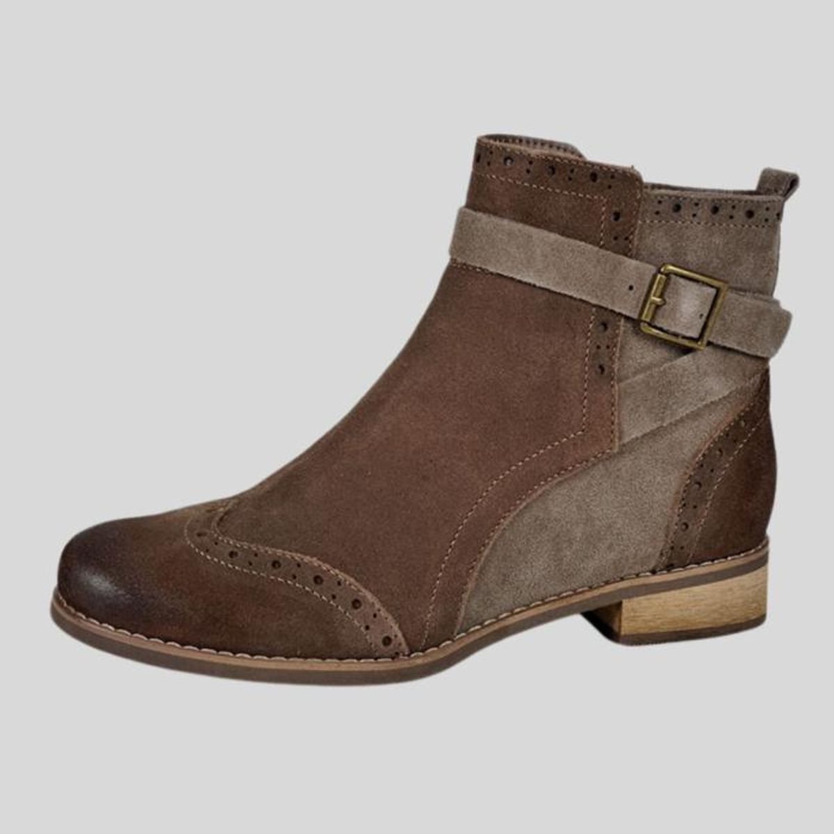 DEGAS - Botín Cuero Antigona Taupe DEGAS