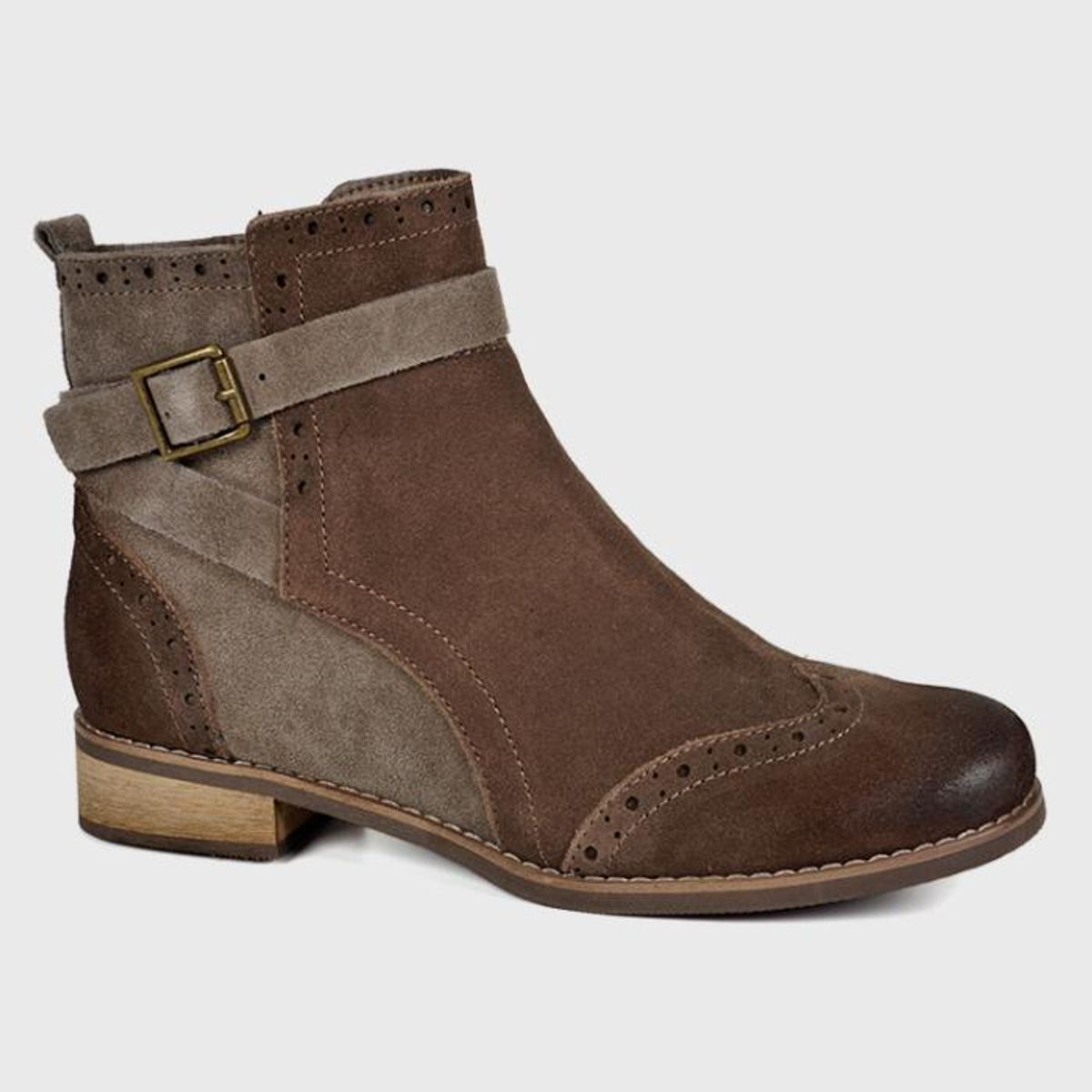 DEGAS - Botín Cuero Antigona Taupe DEGAS