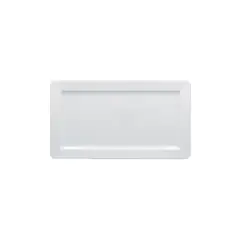 RAK PORCELAIN - SET DE 12 PLATO RECTANGULAR PORCELANA BLANCO 24CM ACCES RAK