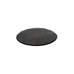 SUNNEX - SET DE 6 PLATOS DE PIEDRA PIZARRA REDONDO 25CM