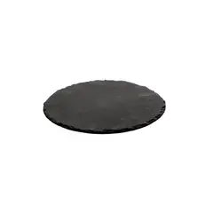 SUNNEX - SET DE 12 PLATOS DE PIEDRA PIZARRA REDONDO 30CM