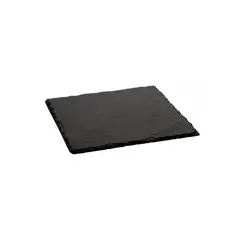 SUNNEX - SET DE 6 PLATOS DE PIEDRA PIZARRA REDONDO 30CM