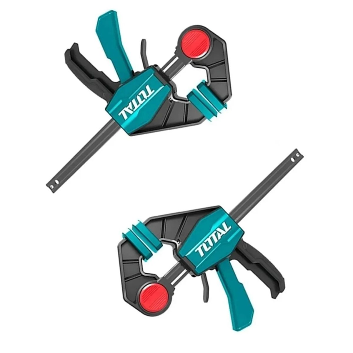 TOTAL TOOLS - Pack 2 Prensa Rapida Madera Carpintero 6 Pulgadas